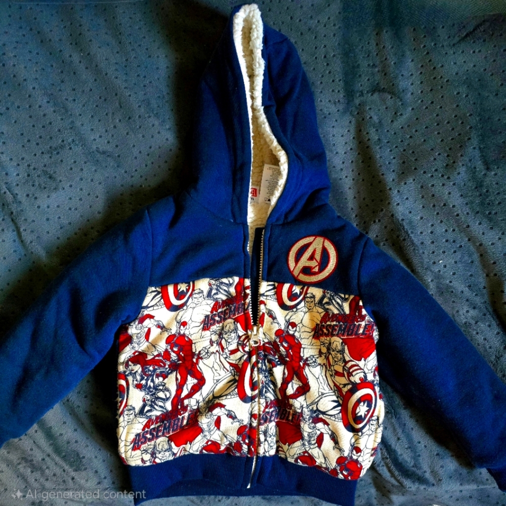 Avengers toddler sherpa jacket